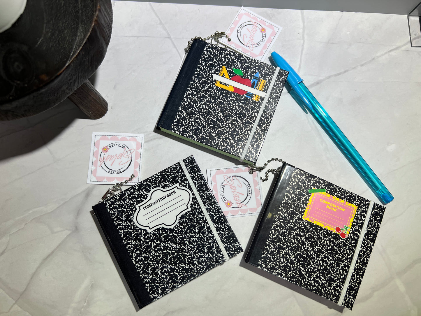 Composition Themed Sticky Note Books