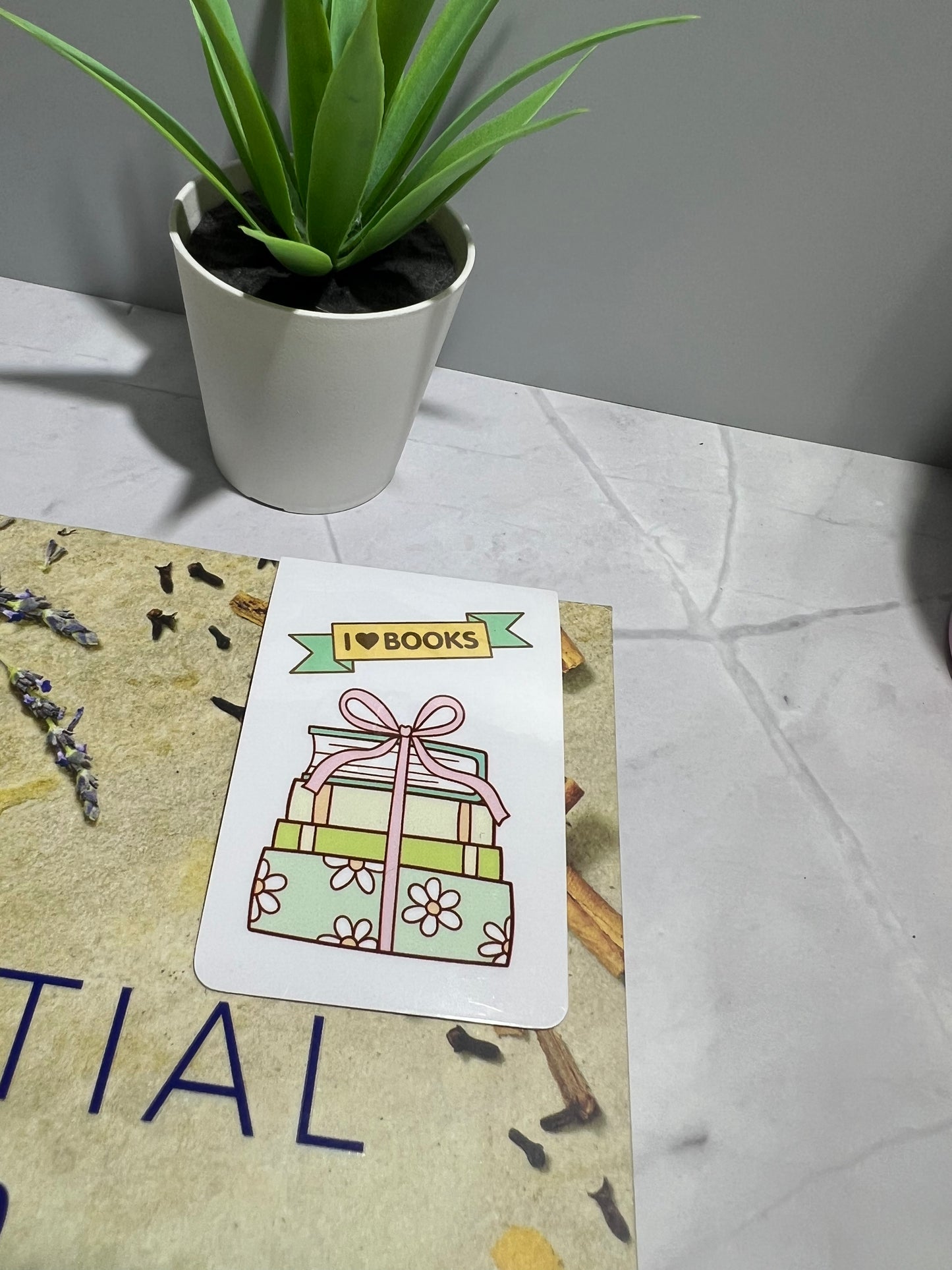 I Love Books Magnetic Bookmark