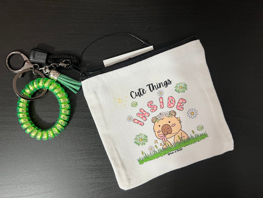 Hippie the Capybara Coin Purse