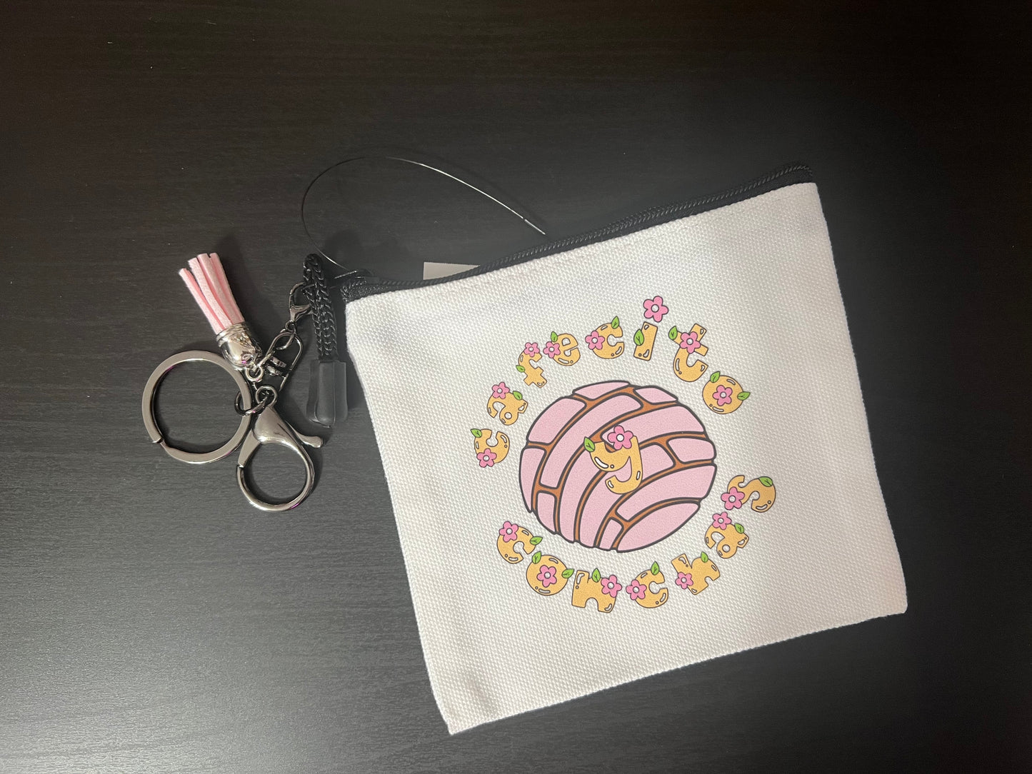 White Canvas Coin Purse