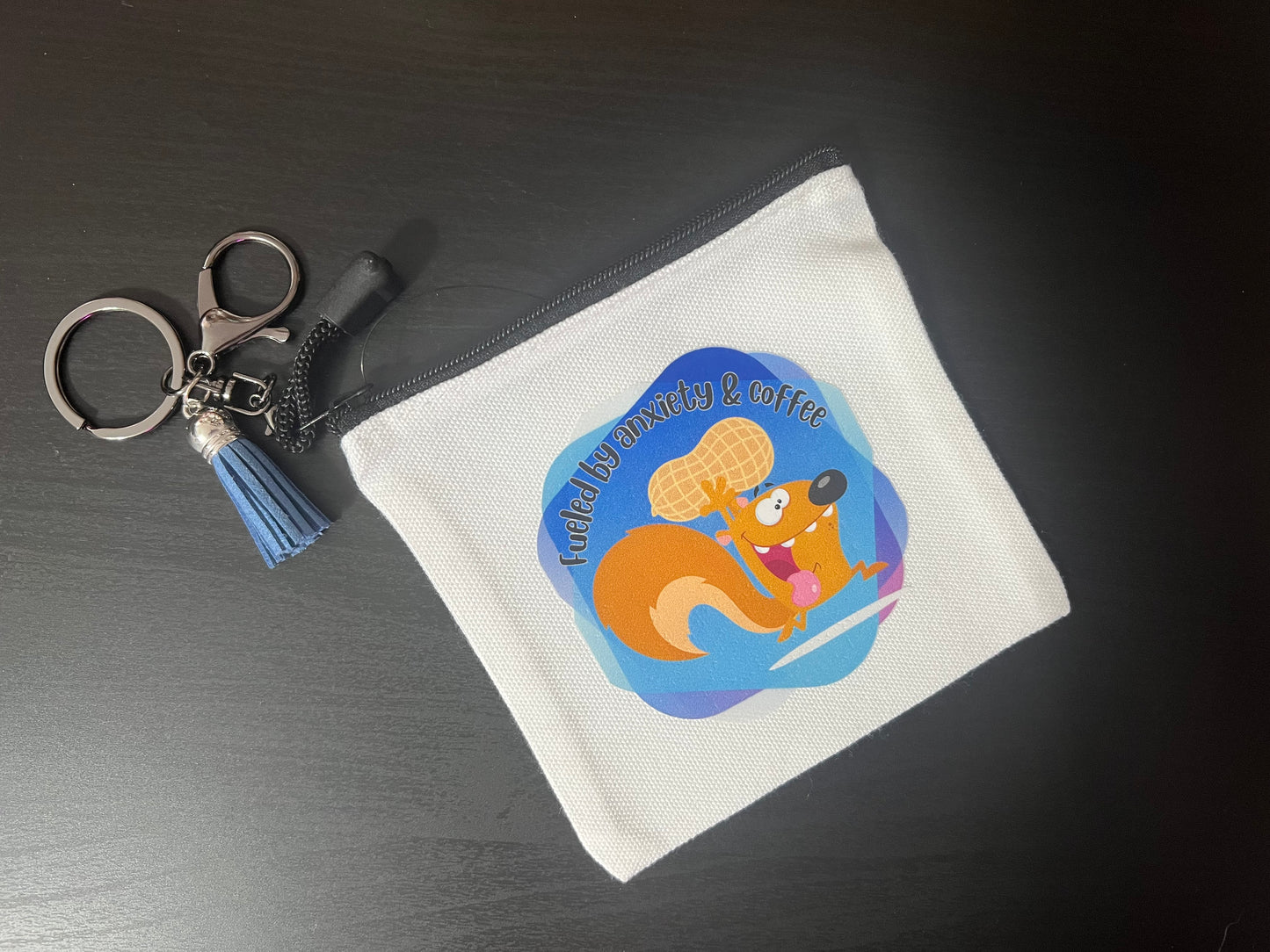 White Canvas Coin Purse