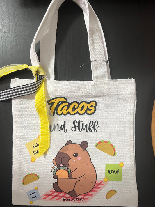 Taco the Capybara Mini Tote