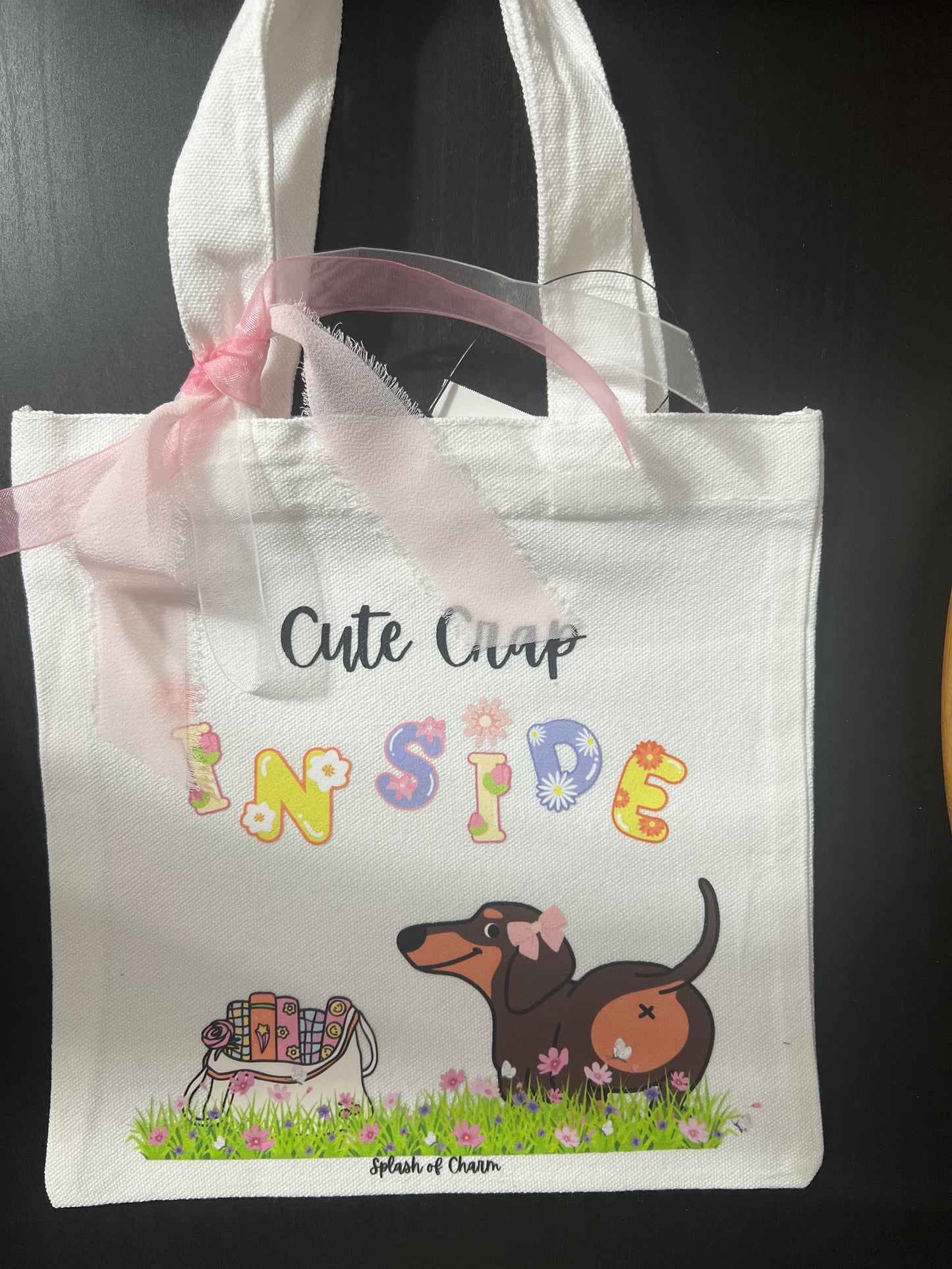 Bean the Weenie Dog Mini Tote