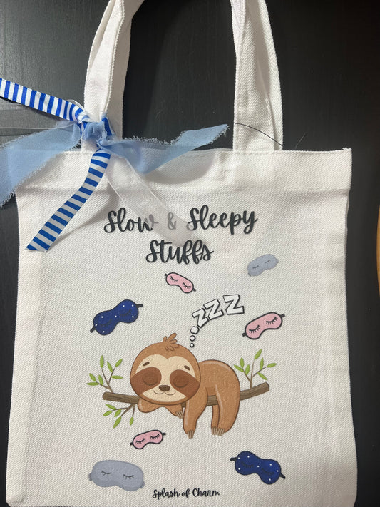 Sleepy the Sloth Mini Tote