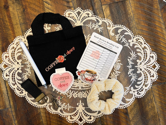 Coffee & Chaos Bookish Micro-tote