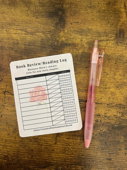 Mini Book Review/Reading Log
