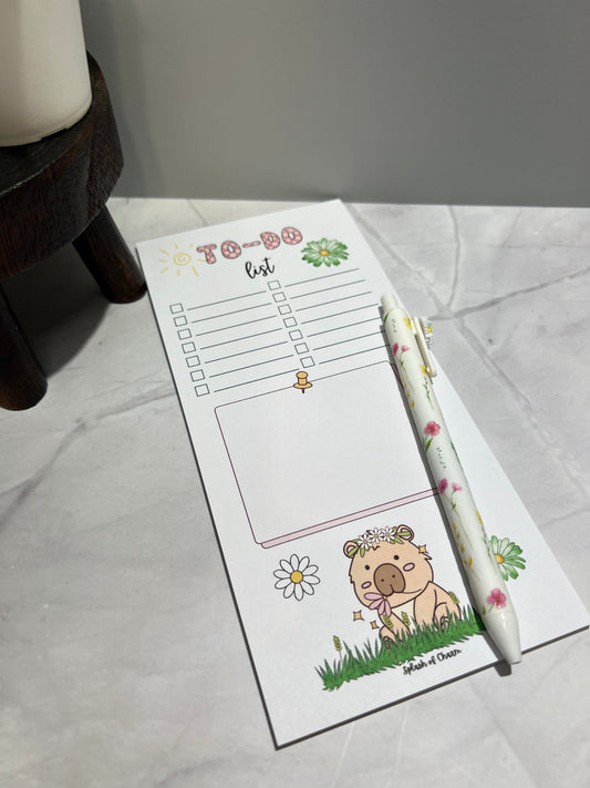 Hippie the Capybara To-Do List