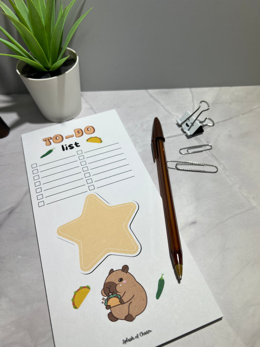 Taco the Capybara To-Do List