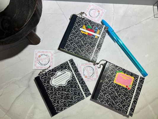 Composition Themed Sticky Note Books