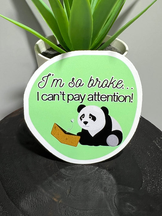 Broke Panda Sticker