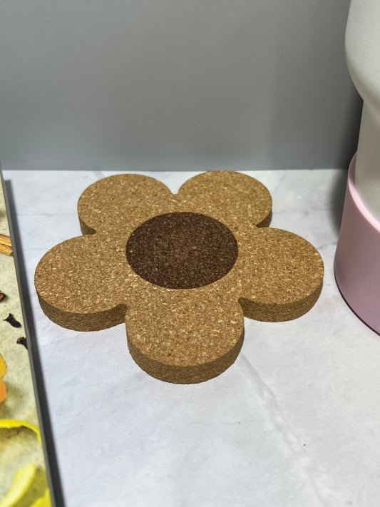 Flower Cork Coaster