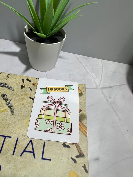 I Love Books Magnetic Bookmark