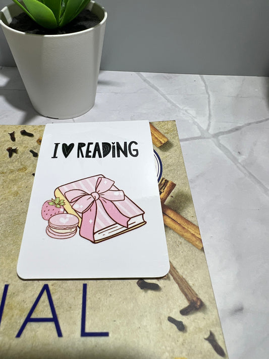 I Love Reading Magnetic Bookmark