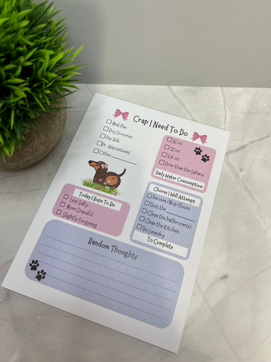 Weinie Dog Daily Planner