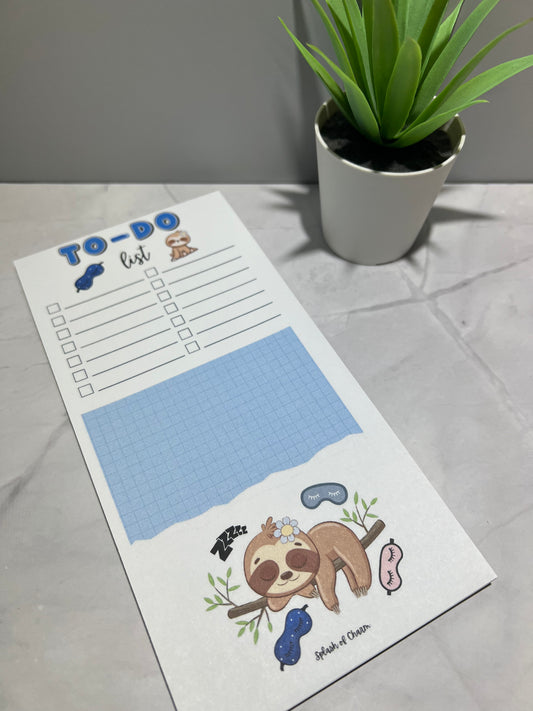 Sleepy the Sloth To-Do List