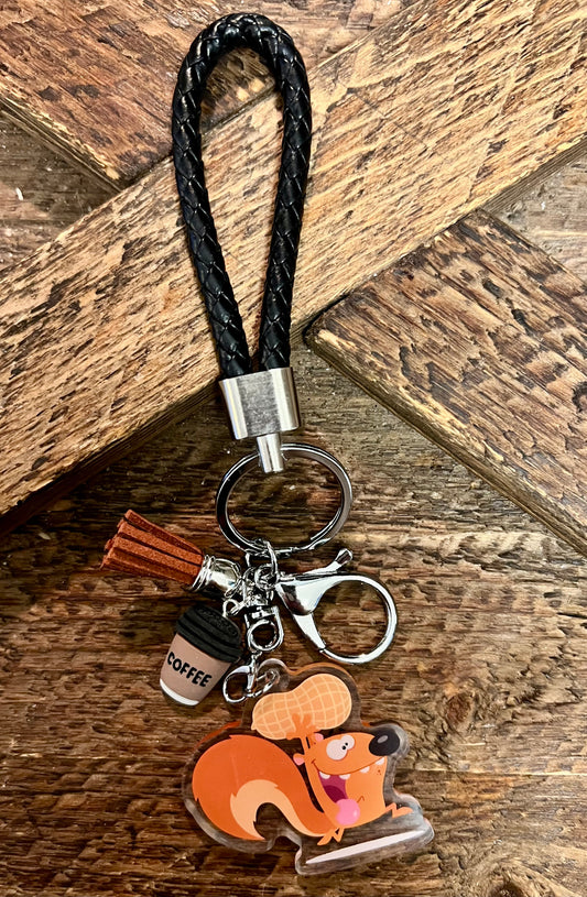 Nutz the Squirrel Acrylic Key Chain