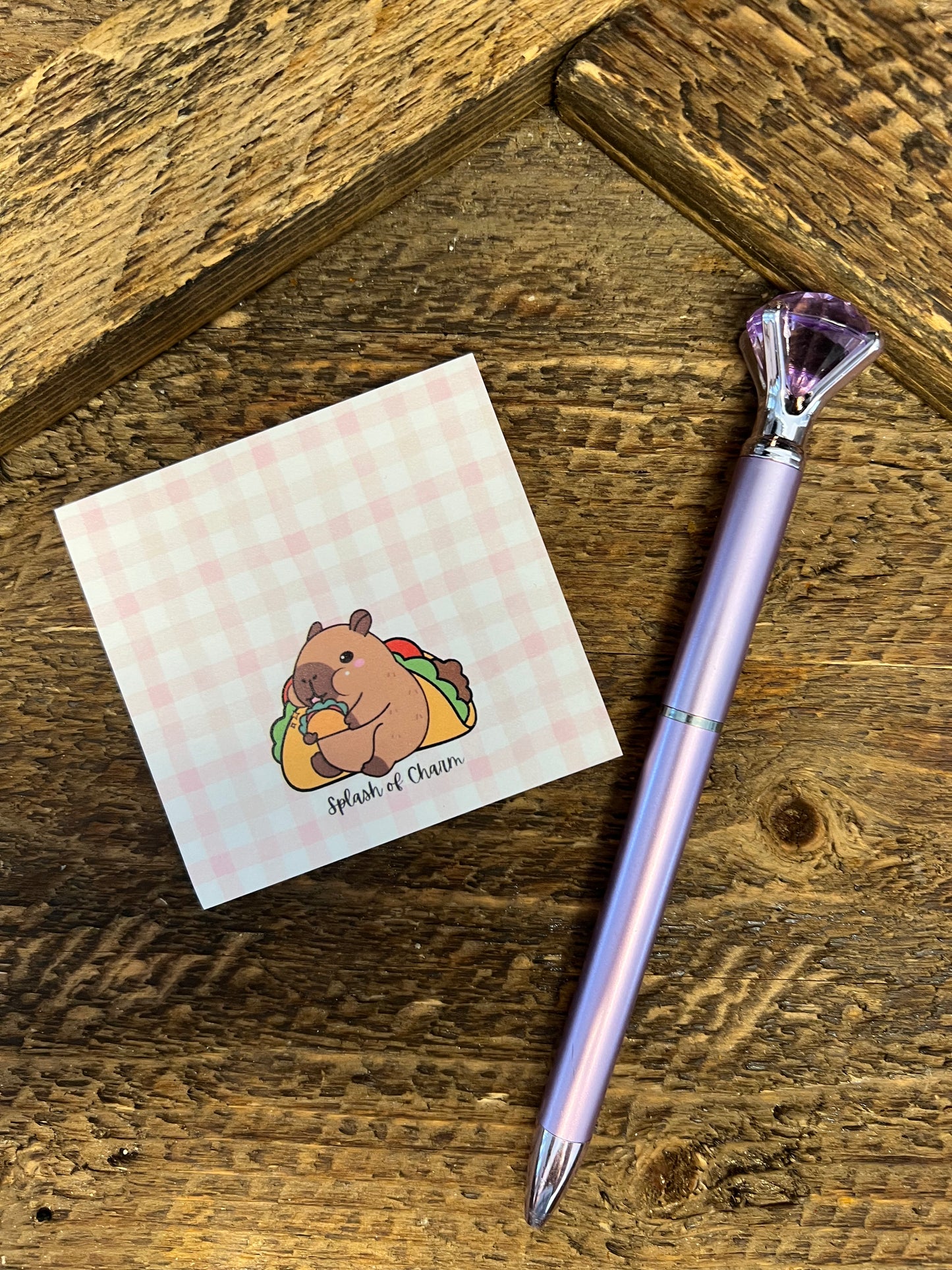 Taco the Capybara Post-It Sticky Notes