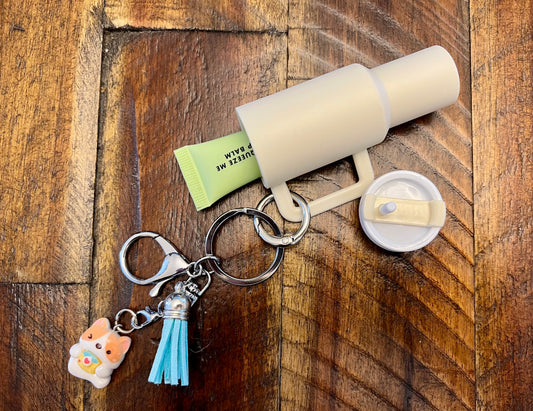 Mini Tumbler Keychain/Purse Charm