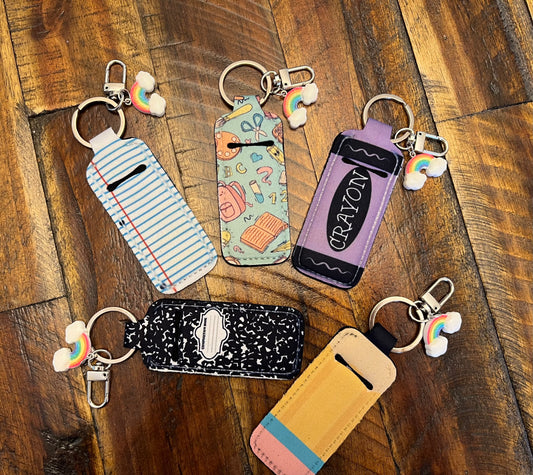 School Themed Lip Balm Purse Charm
