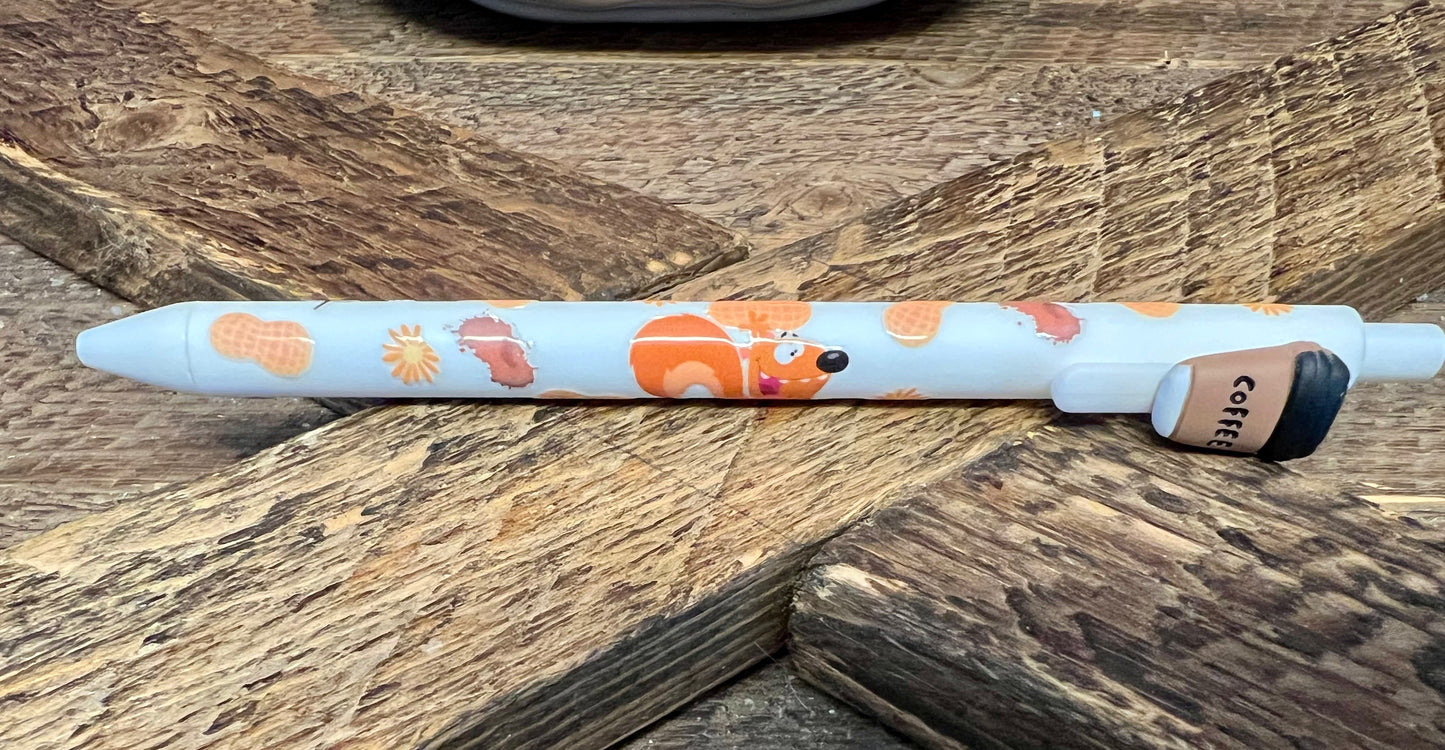 Nutz the Squirrel Gel Pen w/Charm