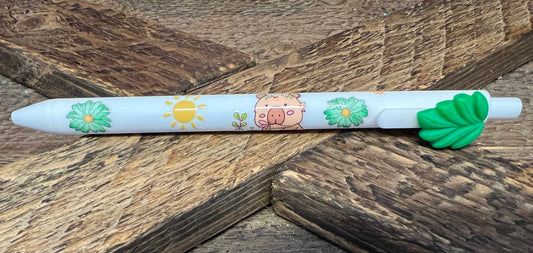 Hippie the Capybara Gel Pen w/Charm