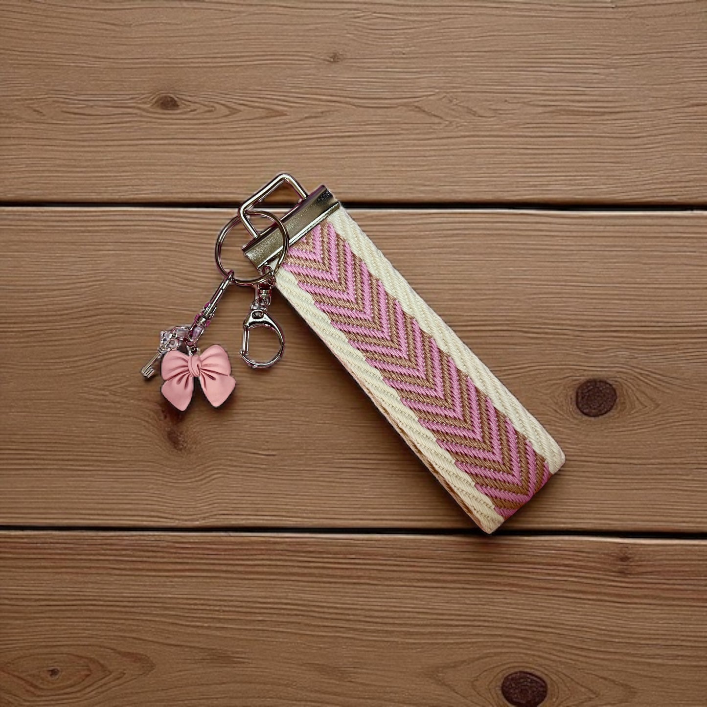 Wristlet Keychains with Charm