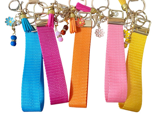 Webbing Wristlet Keychain